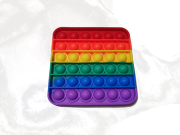 Pop It Fidget Toy Rainbow Square - Toyworld