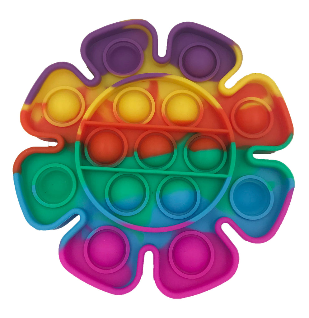 Pop It Fidget Toy Rainbow Flower - Toyworld