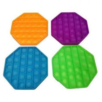 Pop It Glow In The Dark Assorted Colors Octagon - Toyworld