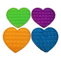 Pop It Glow In The Dark Assorted Colors Heart - Toyworld