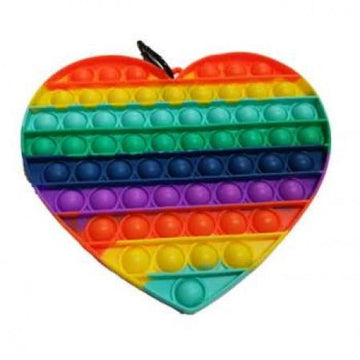 Pop It Supersized Rainbow Heart - Toyworld