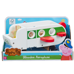 Peppa Pig Wooden Aeroplane & Figure | Toyworld