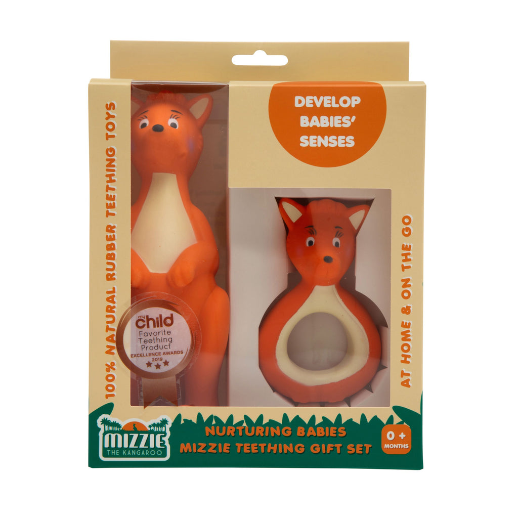 Mizzie The Kangaroo Nurturing Babies Mizzie Teething Gift Set - Toyworld