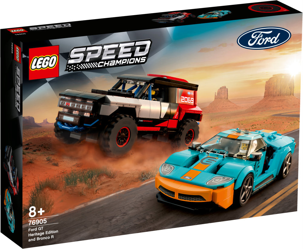 Lego Speed Champions Ford Gt Heritage Edition And Bronco R | Toyworld