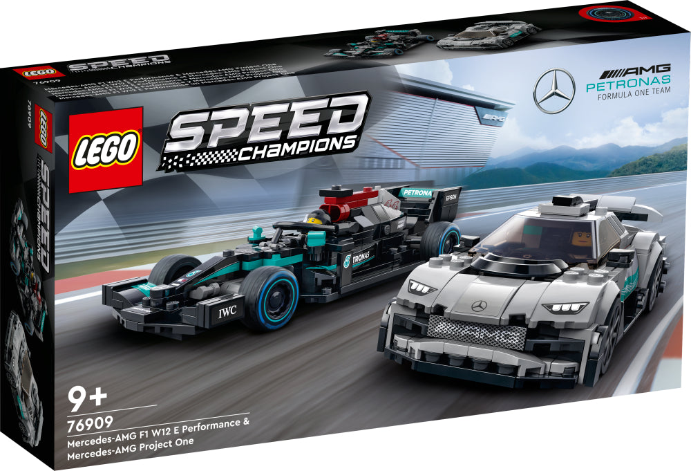 LEGO 76909 SPEED CHAMPIONS MERCEDES-AMG F1 W12 E PERFORMANCE & MERCEDES-AMG PROJECT ONE