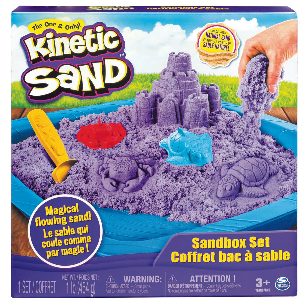 Kinetic Sand Sand Box Set Purple - Toyworld