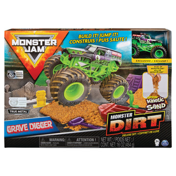 Monster Jam Monster Dirt Deluxe Set Grave Digger - Toyworld