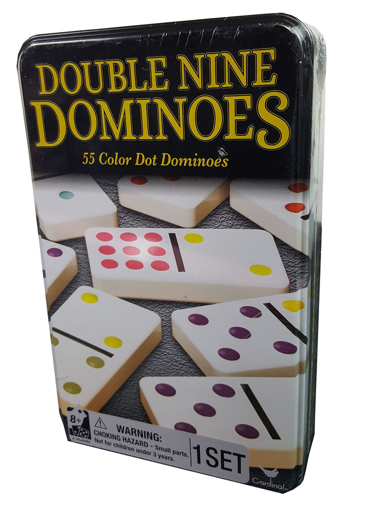 Classic Double Nine Dominoes In Tin - Toyworld