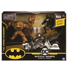 Batman Batcycle With Batman & Clay Face - Toyworld