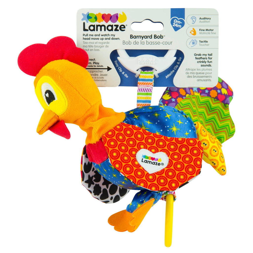 Lamaze Clip & Go Bob The Rooster - Toyworld