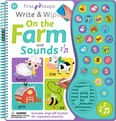 Wiipe Write On The Farm With 27 Sounds Book - Toyworld