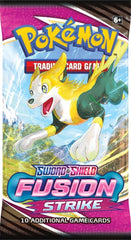 POKEMON TCG SWORD & SHIELD FUSION STRIKE BOOSTER PACK ASSORTED STYLES