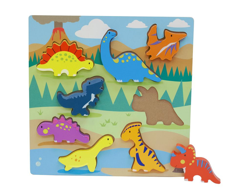 Wooden Chunky Puzzle Assorted Styles - Toyworld