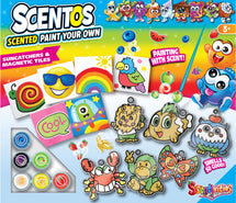 Scentos Scented Paint Your Own Sun Catchers & Magnetic Tiles - Toyworld