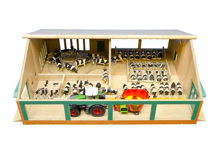 Kids Globe Milking Shed With Carousel | Toyworld