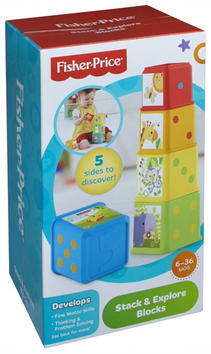 Fisher Price Stack And Explore Blocks - Toyworld