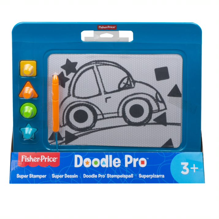 Fisher Price Doodle Pro Super Stamper Blue - Toyworld