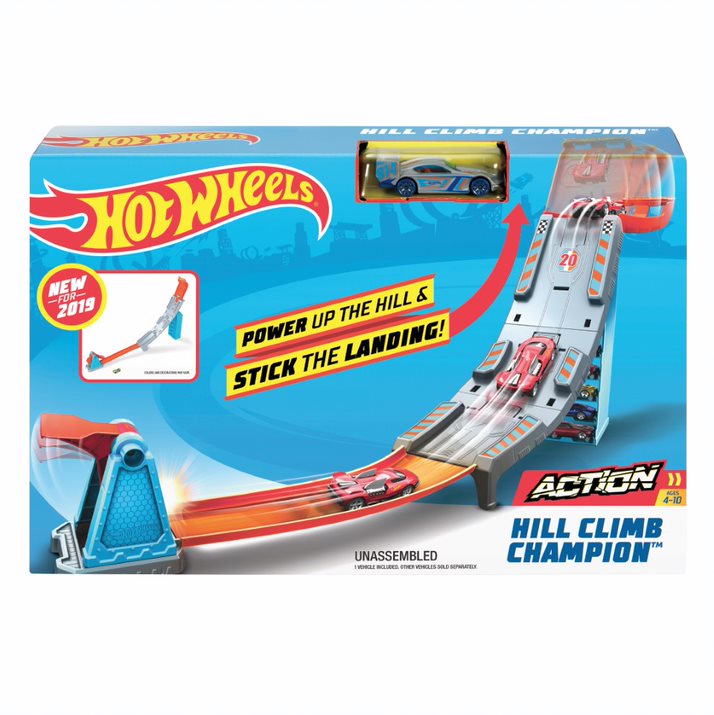 Hot Wheels Action Track Set Hill Climb Champion - Toyworld