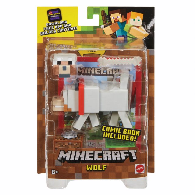 Minecraft Comic Mode Figs Wolf - Toyworld