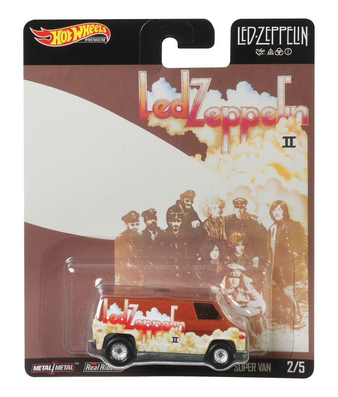 Hot Wheels Pop Culture Vehicle Led Zeppelin 25 Super Van - Toyworld