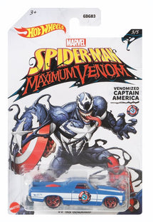 Hot Wheels Marvel Spiderman Maximum Venom Venomized Captain America - Toyworld