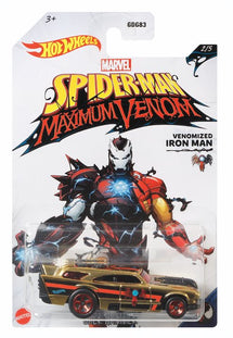 Hot Wheels Marvel Spiderman Maximum Venom Venomized Iron Man - Toyworld