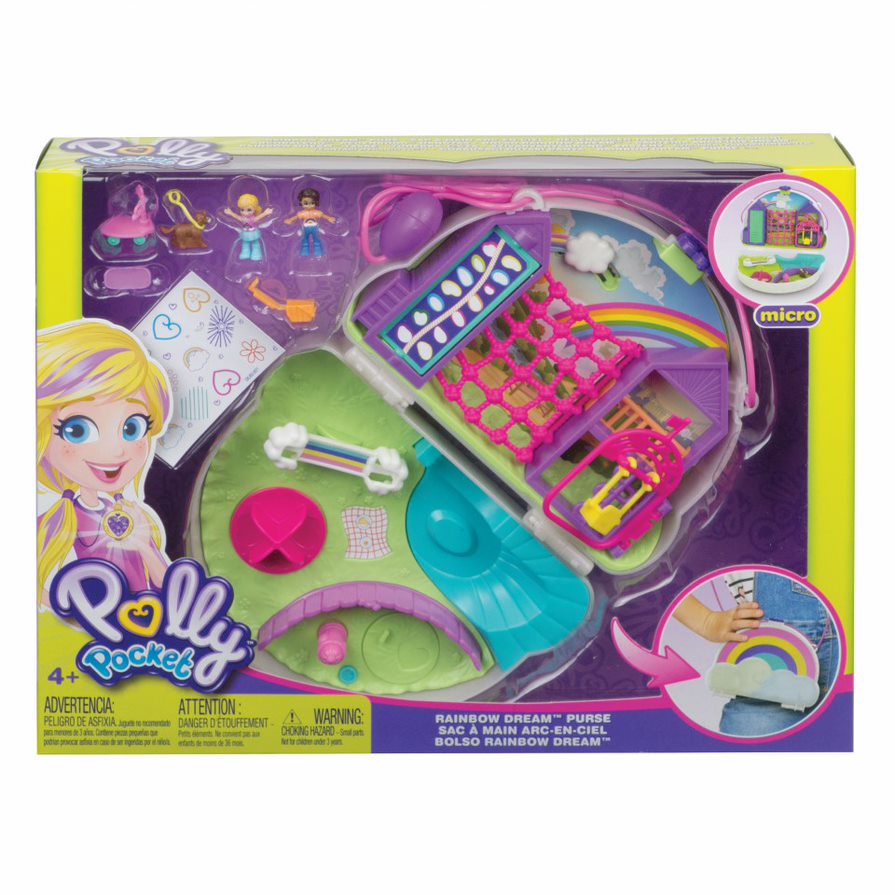 Polly Pocket Large Wearable Compact Rainbow Dreampurse - Toyworld