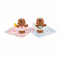 Little People Babies Figures Brown Img 1 - Toyworld