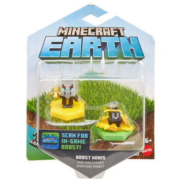 Minecraft Smart Mini Fig 2-Pack Undying Evoker & Snacking Rabbit - Toyworld