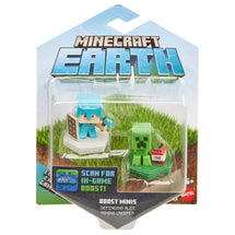 Minecraft Smart Mini Fig 2-Pack Defending Alex & Mining Creeper - Toyworld