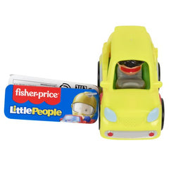 Fisher Price Little People Wheelies Yellow Car - Toyworld