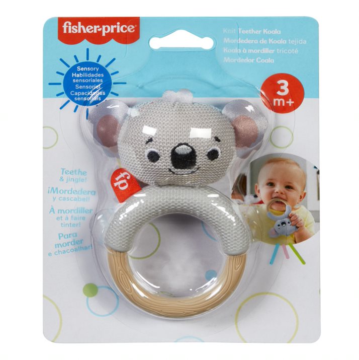 Fisher Price Knit Teether Koala - Toyworld