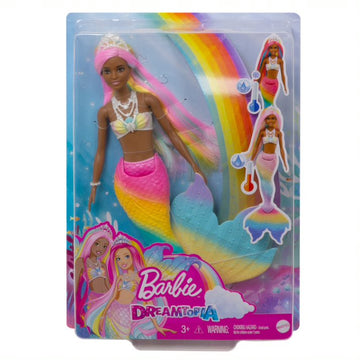 Barbie Dreamtopia Color Change Mermaid Brown Hair - Toyworld