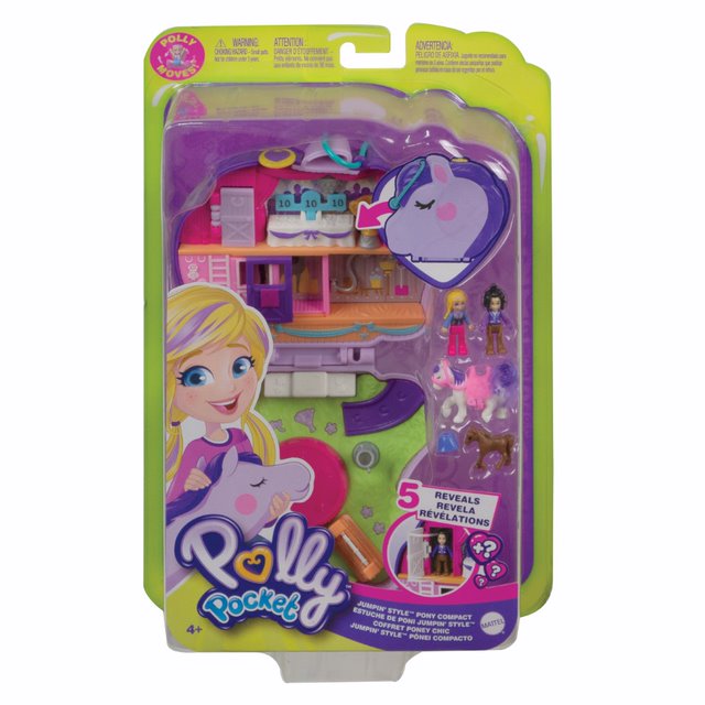 Polly Pocket Jumpin Style Pony Compact - Toyworld