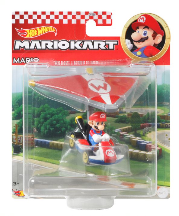 Hot Wheels Mario Kart Mario Standard Kart And Super Glider - Toyworld