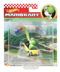 Hot Wheels Mario Kart Yoshi Sports Coupe And Parafoil - Toyworld