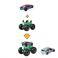 Hot Wheels Monster Trucks Monster Maker Blue And Silver Img 1 - Toyworld