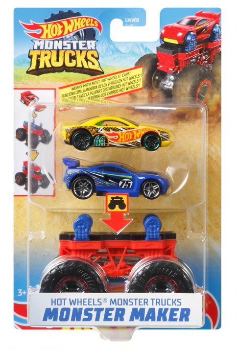 Hot Wheels Monster Trucks Monster Maker Blue And Yellow - Toyworld