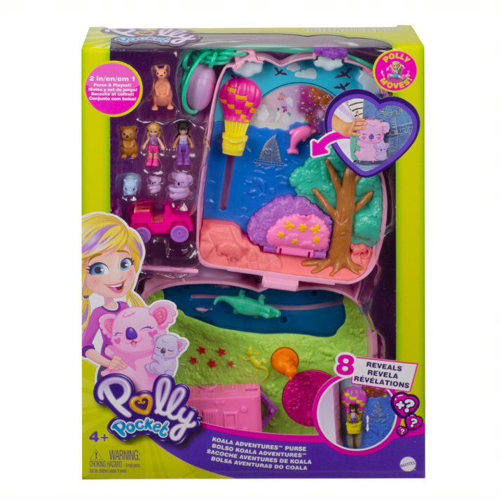 Polly Pocket Large Wearable Compact Koala Adventures Purse - Toyworld