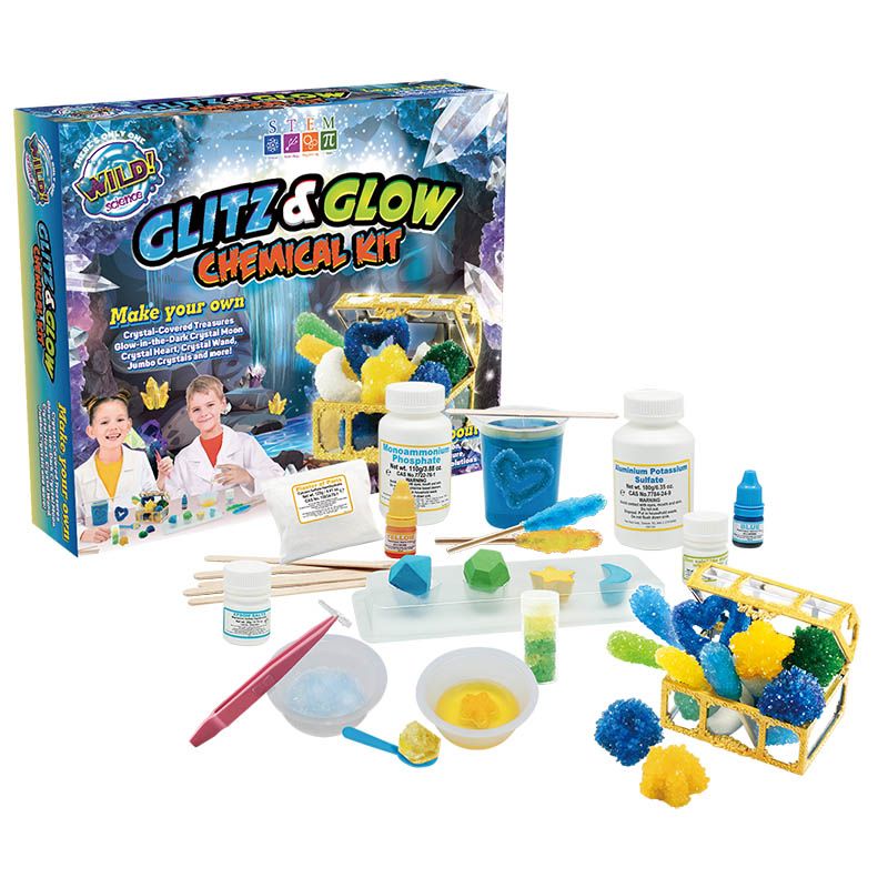 Wild Science Glitz & Glow Chemical Kit - Toyworld