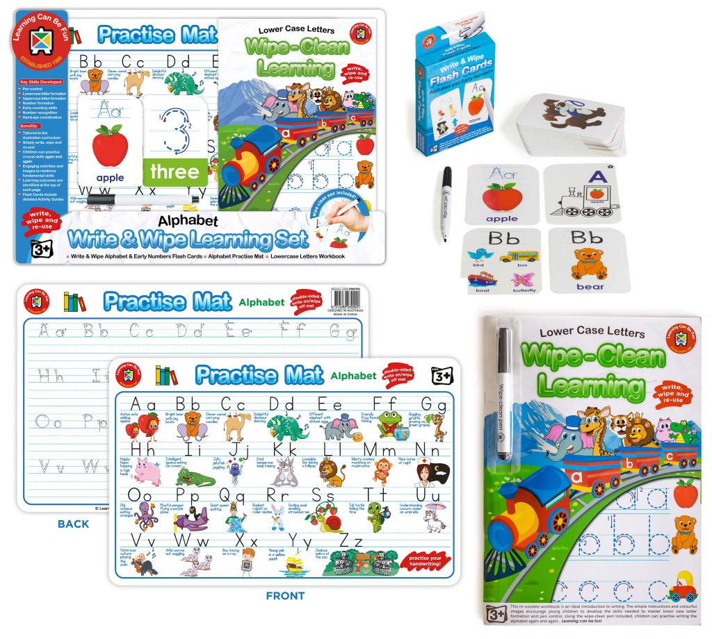 Write & Wipe Learning Set Alphabet - Toyworld