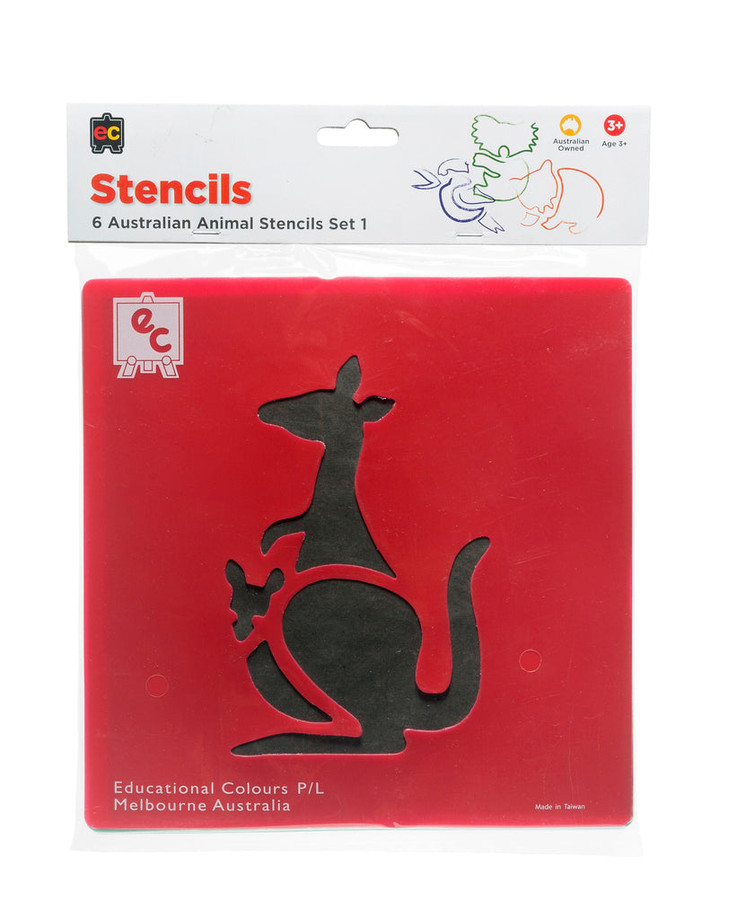 Stencils Australian Animals - Toyworld