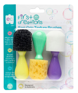 Ec First Creations Easi Grip Texture Brushes - Toyworld