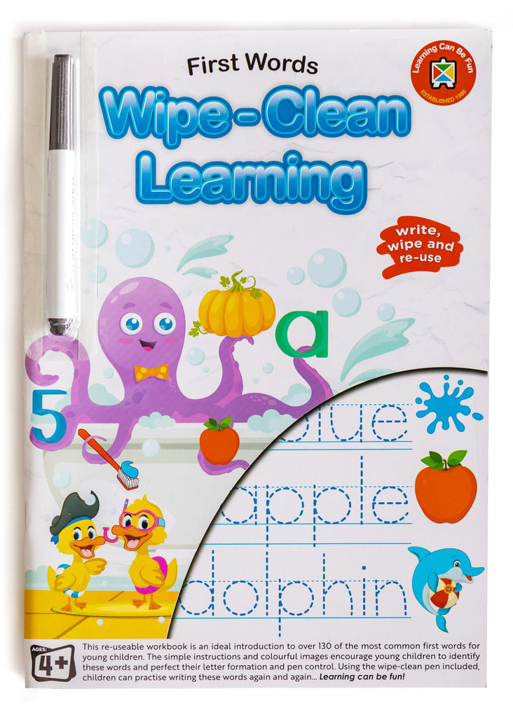 Wipe Clean Learning First Words - Toyworld