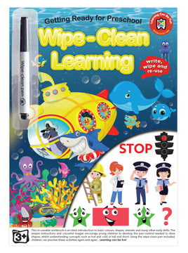 Wipe Clean Learning Getting Ready For Preschool - Toyworld