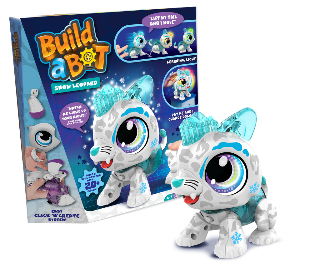 Build A Bot Light Snow Leopard - Toyworld