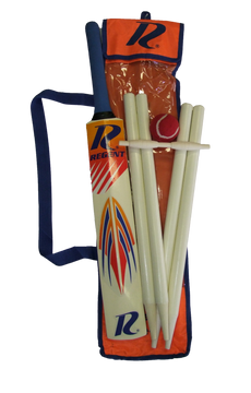 Regent Wooden Cricket Set Stumps Ball & Bat In Carry Bag Size 3 - Toyworld