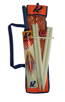 Regent Wooden Cricket Set Stumps Ball & Bat In Carry Bag Size 3 - Toyworld