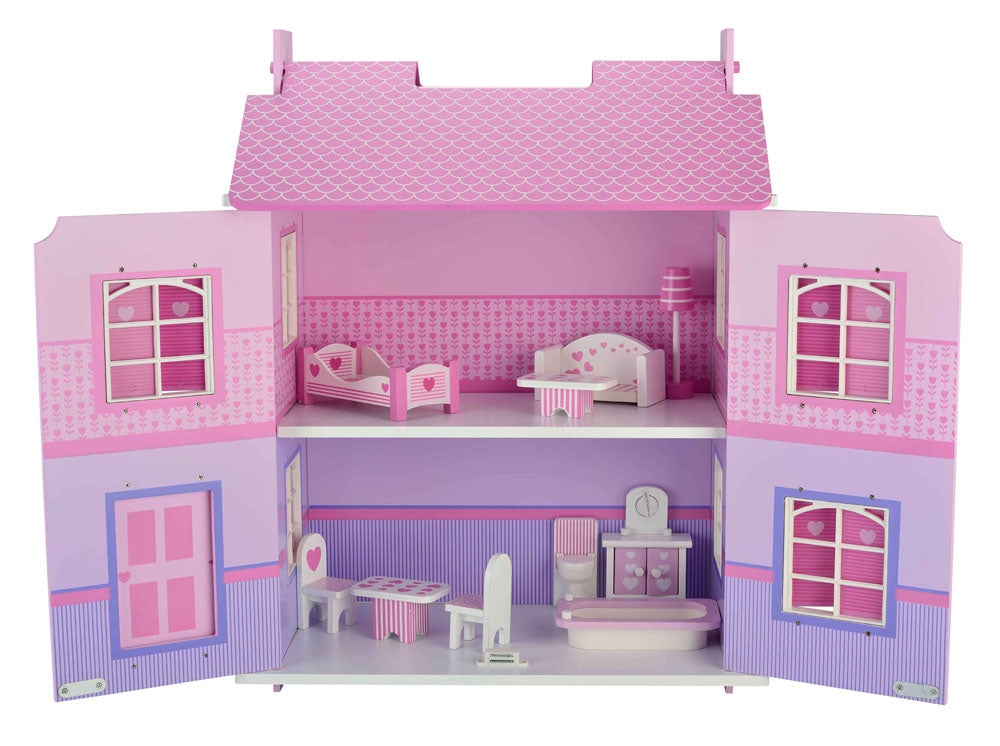 Bubbadoo Pastel Doll House - Toyworld