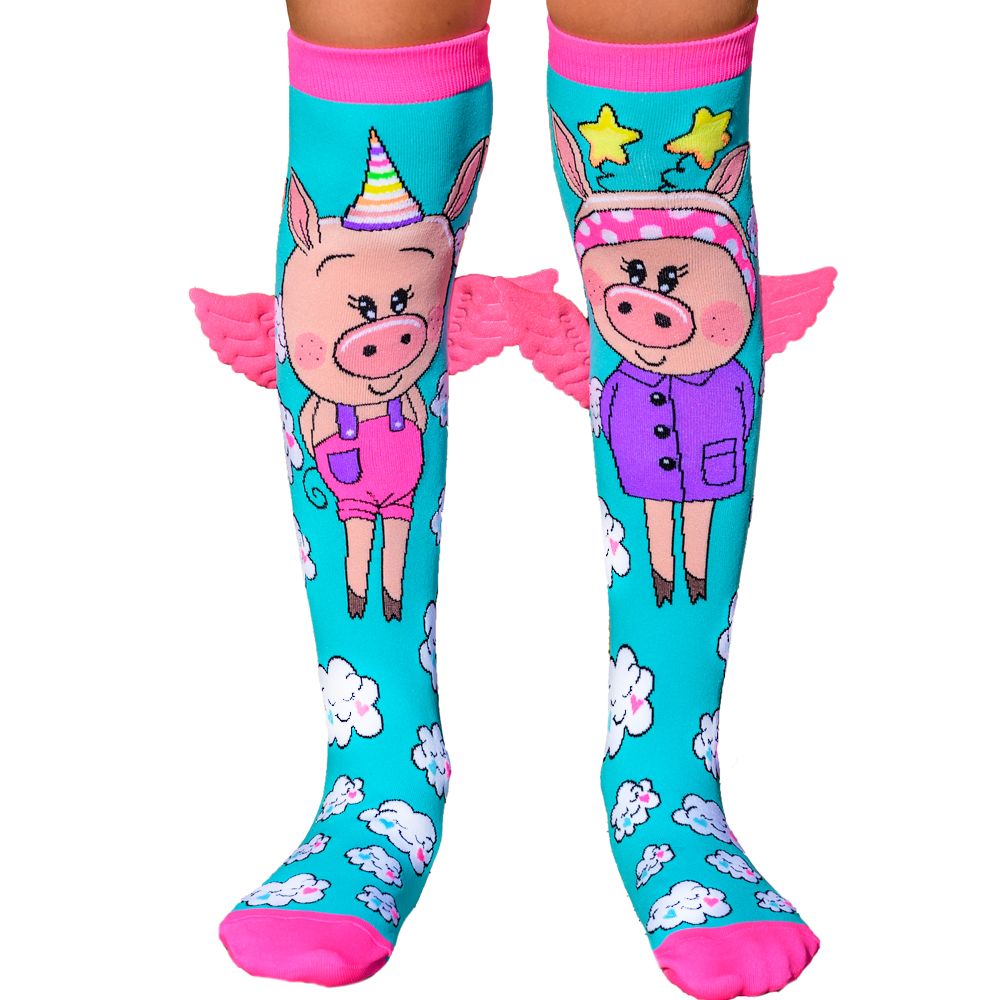 Madmia Piggy With Wings Socks - Toyworld